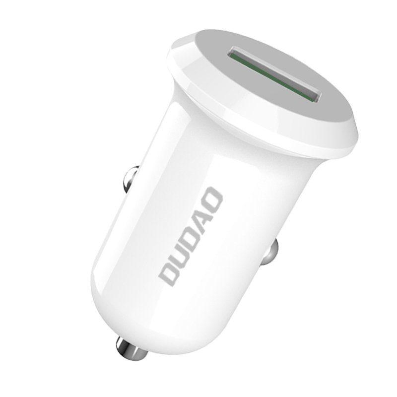 Nabíjačka do auta Dudao R4 Quick charge 3.0 biela | Kryty na mobil Kryty na mobil | Nabíjačka do auta Dudao R4 Quick charge 3.0 biela | Kryty na mobil