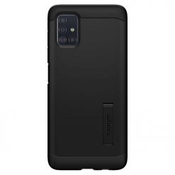 Kryty na mobil | Zadný kryt Spigen Tough Armor matný čierny – Samsung Galaxy A51 | Kryty na mobil