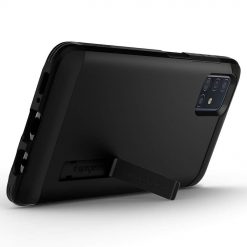 Kryty na mobil | Zadný kryt Spigen Tough Armor matný čierny – Samsung Galaxy A51 | Kryty na mobil