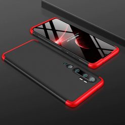Kryty na mobil | Obojstranné puzdro 360 Full body protection červeno-čierne – Xiaomi Mi Note 10 / Mi Note 10 Pro | Kryty na mobil