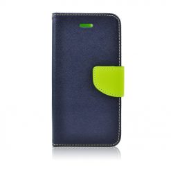 Kryty na mobil | Peňaženkové puzdro Fancy Book modro-limetkové – Samsung Galaxy S8 | Kryty na mobil