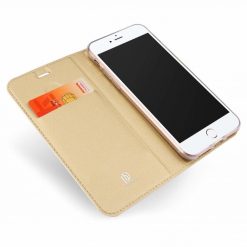 Kryty na mobil | Peňaženkové puzdro Dux Ducis Skin Pro zlaté – Apple iPhone 7 / iPhone 8 / iPhone SE 2020 / iPhone SE 2022 | Kryty na mobil