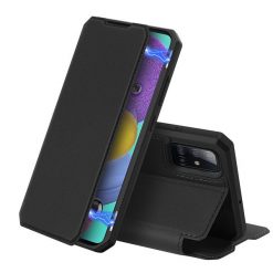 Kryty na mobil | Peňaženkové puzdro Dux Ducis Skin X čierne – Samsung Galaxy A51 | Kryty na mobil