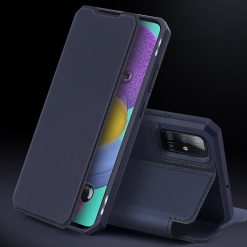 Kryty na mobil | Peňaženkové puzdro Dux Ducis Skin X modré – Samsung Galaxy A51 | Kryty na mobil