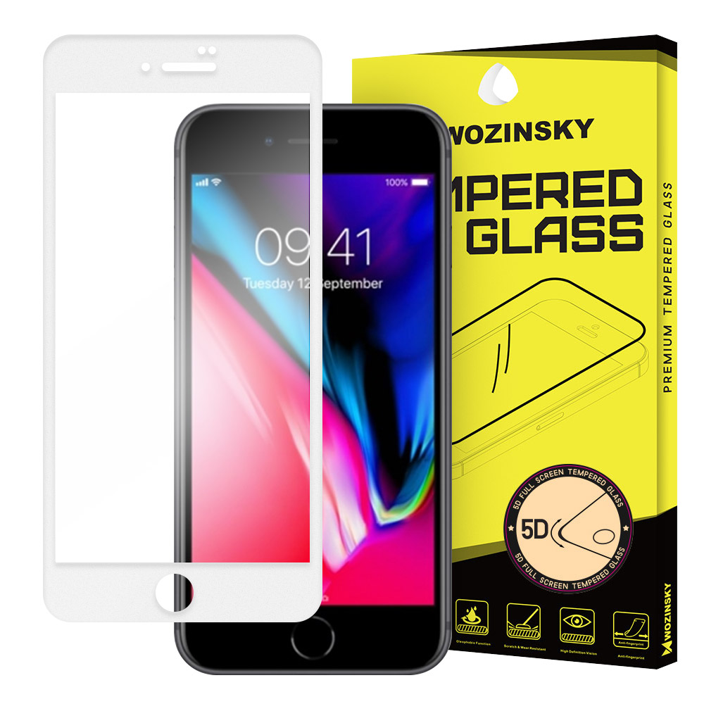 Tvrdené sklo celopovrchové 9H Wozinsky biele – Apple iPhone 6 / iPhone 6S / iPhone 7 / iPhone 8 / iPhone SE 2020 / iPhone SE 2022 | Kryty na mobil Kryty na mobil | Tvrdené sklo celopovrchové 9H Wozinsky biele – Apple iPhone 6 / iPhone 6S / iPhone 7 / iPhone 8 / iPhone SE 2020 / iPhone SE 2022 | Kryty na mobil