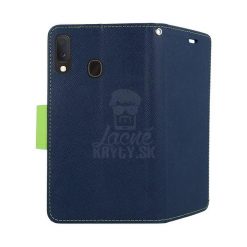 Peňaženkové puzdro Fancy Book modro-limetkové – Samsung Galaxy A20e | Kryty na mobil Kryty na mobil | Peňaženkové puzdro Fancy Book modro-limetkové – Samsung Galaxy A20e | Kryty na mobil