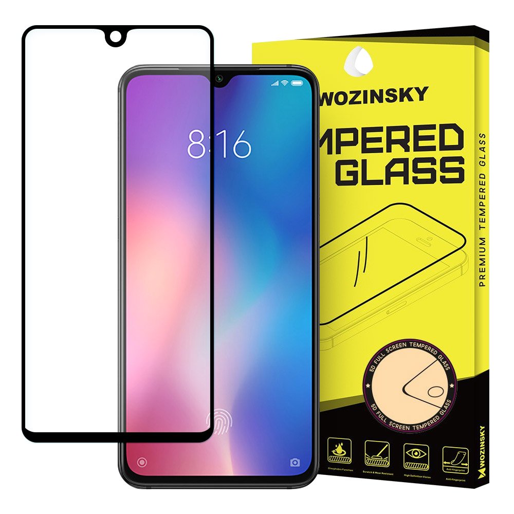 Tvrdené sklo celopovrchové 9H Wozinsky čierne – Xiaomi Mi 9 SE | Kryty na mobil Kryty na mobil | Tvrdené sklo celopovrchové 9H Wozinsky čierne – Xiaomi Mi 9 SE | Kryty na mobil