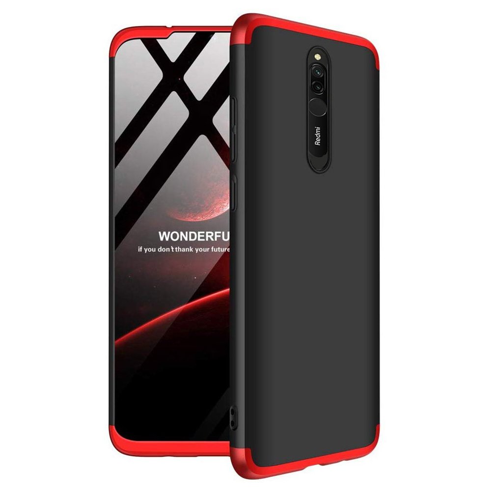 Obojstranné puzdro 360 Full body protection čierno-červené – Xiaomi Redmi 8 | Kryty na mobil Kryty na mobil | Obojstranné puzdro 360 Full body protection čierno-červené – Xiaomi Redmi 8 | Kryty na mobil