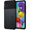Kryty na mobil | Transparentný kryt Spring Case 1mm mätový rám – Samsung Galaxy A51 | Kryty na mobil