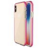 Kryty na mobil | Transparentný kryt Spring Case 1mm čierny rám – iPhone X / iPhone Xs | Kryty na mobil
