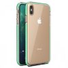Kryty na mobil | Transparentný kryt Spring Case 1mm bledoružový rám – iPhone Xs Max | Kryty na mobil