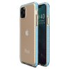 Kryty na mobil | Transparentný kryt Spring Case 1mm modrý rám – iPhone 11 Pro | Kryty na mobil