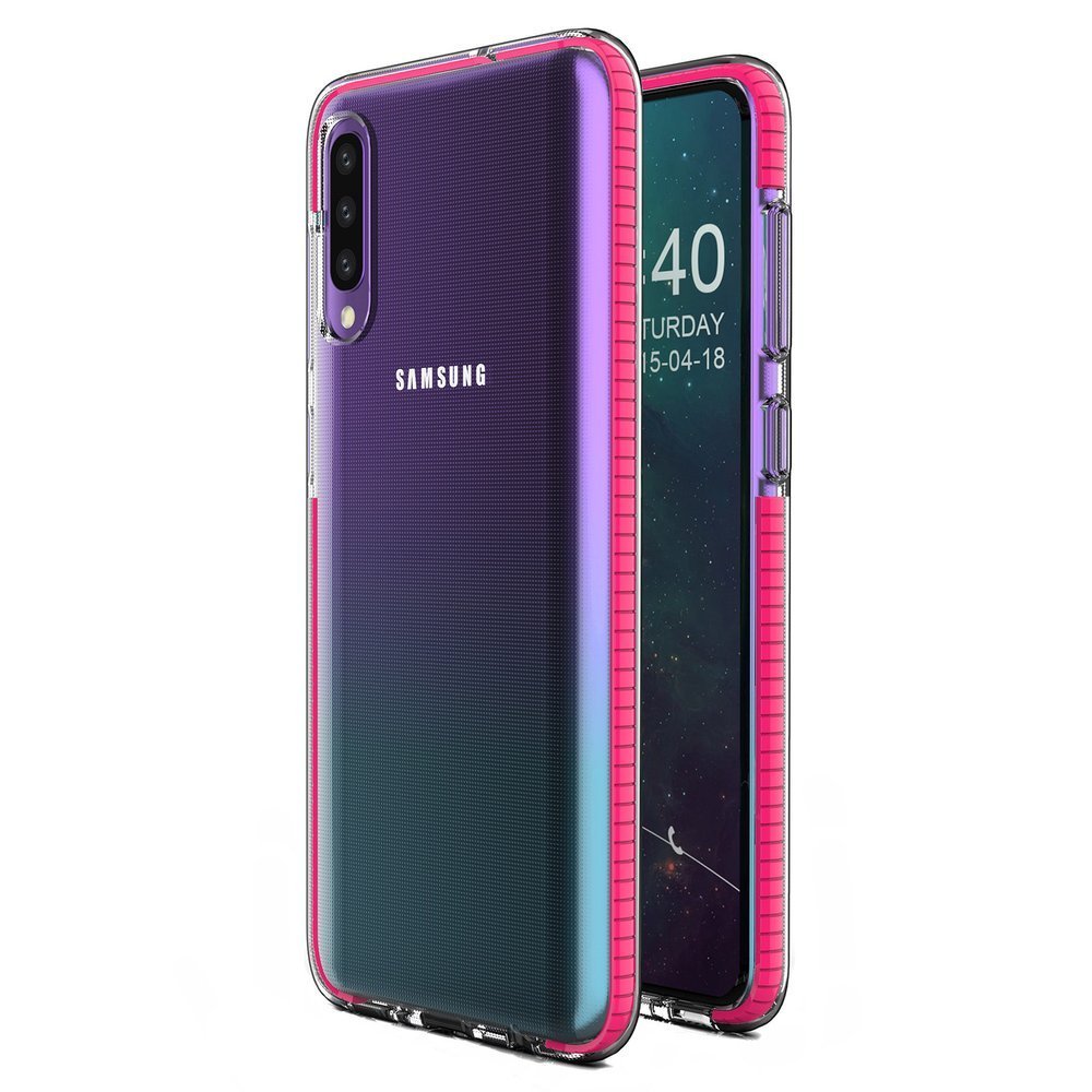 Transparentný kryt Spring Case 1mm ružový rám – Samsung Galaxy A50 / A30s | Kryty na mobil Kryty na mobil | Transparentný kryt Spring Case 1mm ružový rám – Samsung Galaxy A50 / A30s | Kryty na mobil
