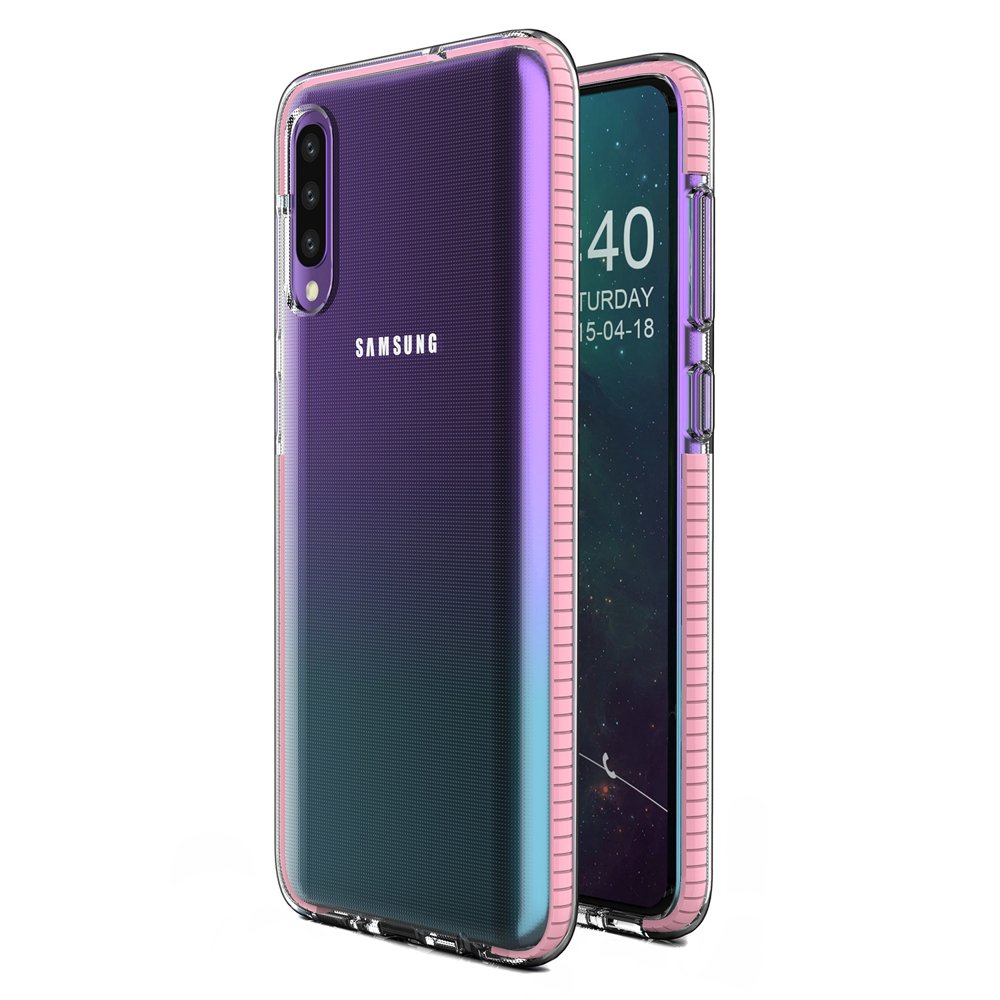 Transparentný kryt Spring Case 1mm bledoružový rám – Samsung Galaxy A50 / A30s | Kryty na mobil Kryty na mobil | Transparentný kryt Spring Case 1mm bledoružový rám – Samsung Galaxy A50 / A30s | Kryty na mobil