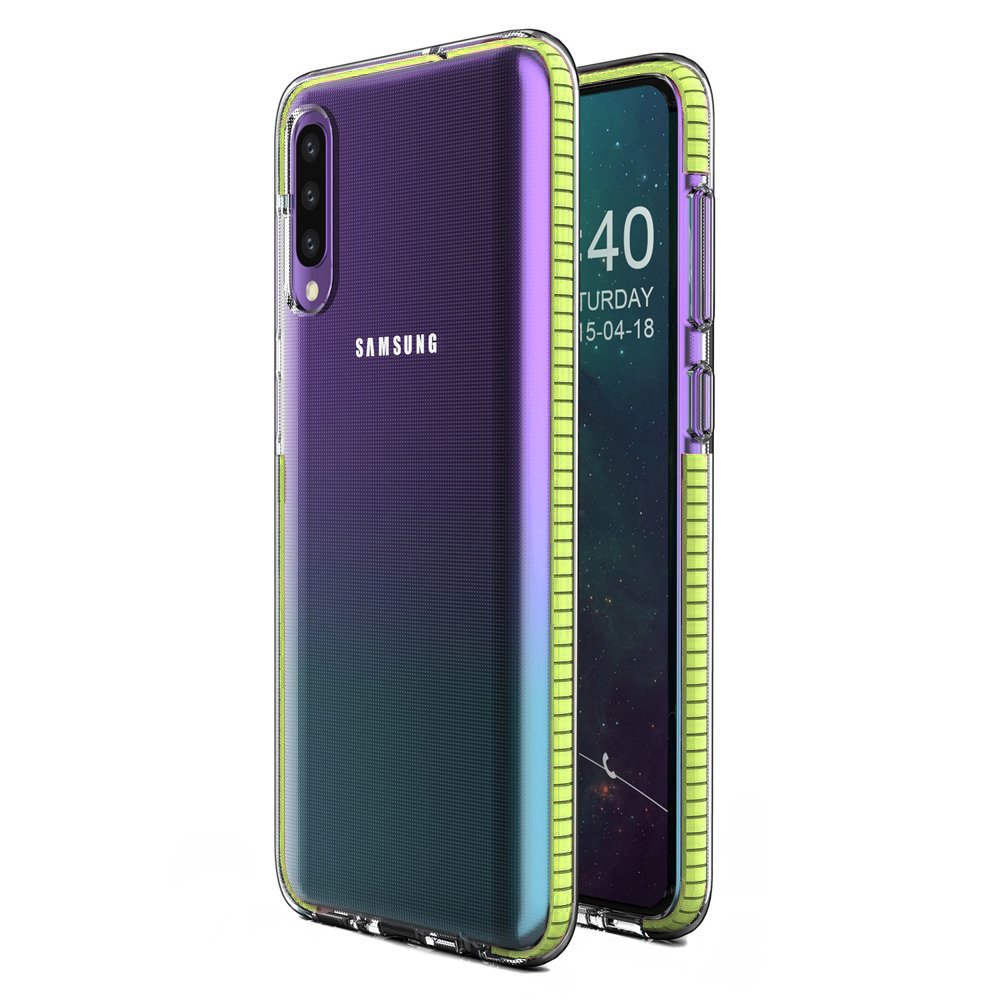 Transparentný kryt Spring Case 1mm žltý rám – Samsung Galaxy A30s / A50 | Kryty na mobil Kryty na mobil | Transparentný kryt Spring Case 1mm žltý rám – Samsung Galaxy A30s / A50 | Kryty na mobil