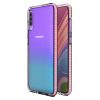 Kryty na mobil | Transparentný kryt Spring Case 1mm ružový rám – Samsung Galaxy A70 | Kryty na mobil