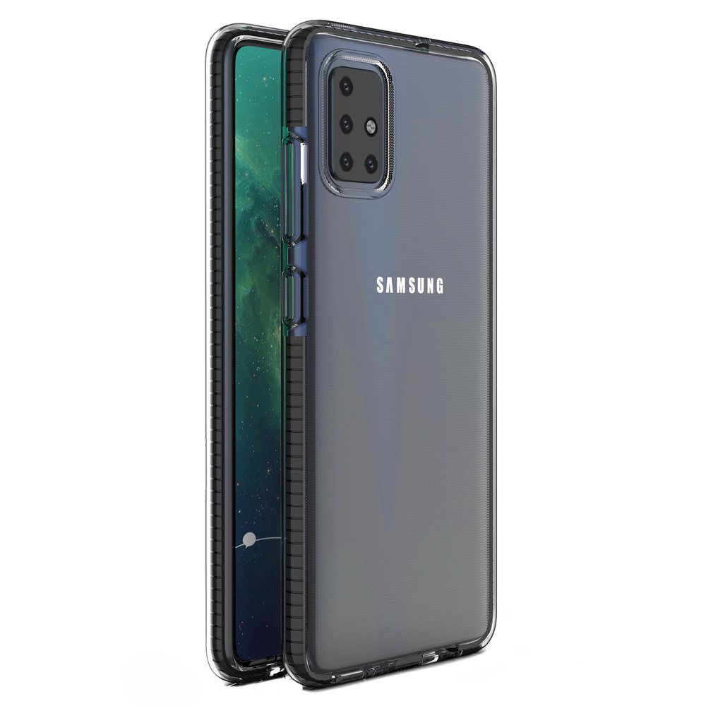 Transparentný kryt Spring Case 1mm čierny rám – Samsung Galaxy A51 | Kryty na mobil Kryty na mobil | Transparentný kryt Spring Case 1mm čierny rám – Samsung Galaxy A51 | Kryty na mobil