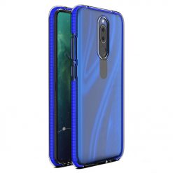 Kryty na mobil | Transparentný kryt Spring Case 1mm modrý rám – Huawei Mate 20 Lite | Kryty na mobil