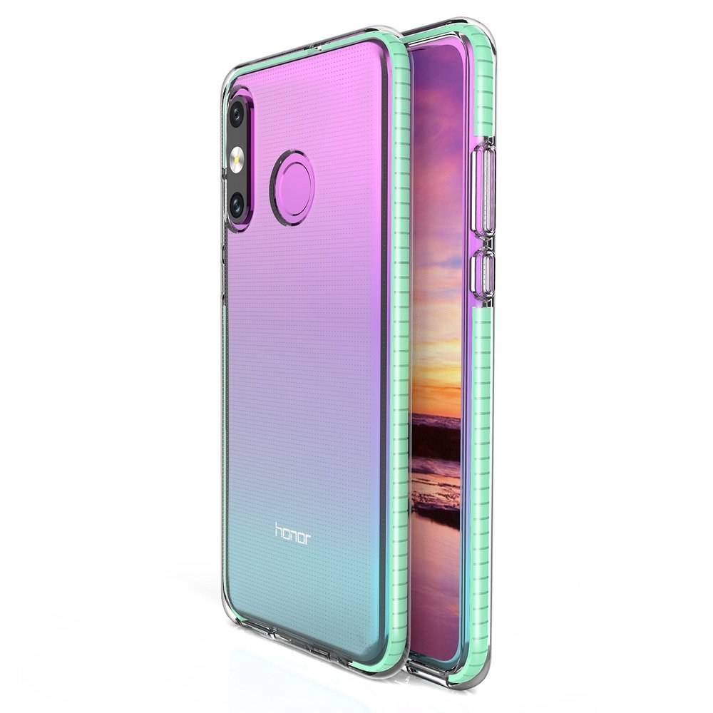 Transparentný kryt Spring Case 1mm mätový rám – Huawei P30 Lite | Kryty na mobil Kryty na mobil | Transparentný kryt Spring Case 1mm mätový rám – Huawei P30 Lite | Kryty na mobil