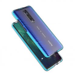 Transparentný kryt Spring Case 1mm bledomodrý rám – Xiaomi Mi 9T / Mi 9T Pro
