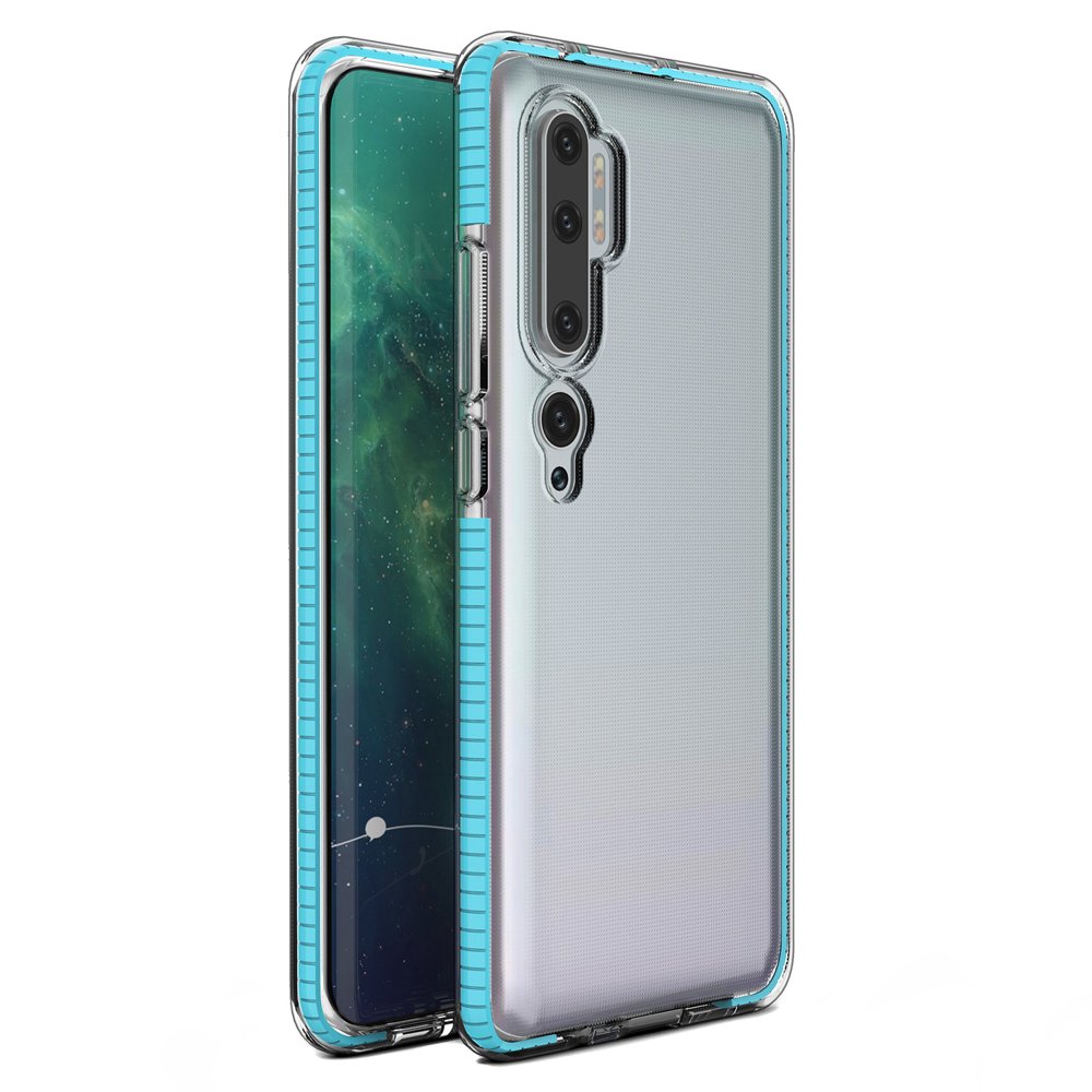 Transparentný kryt Spring Case 1mm bledomodrý rám – Xiaomi Mi Note 10 / Mi Note 10 Pro | Kryty na mobil Kryty na mobil | Transparentný kryt Spring Case 1mm bledomodrý rám – Xiaomi Mi Note 10 / Mi Note 10 Pro | Kryty na mobil