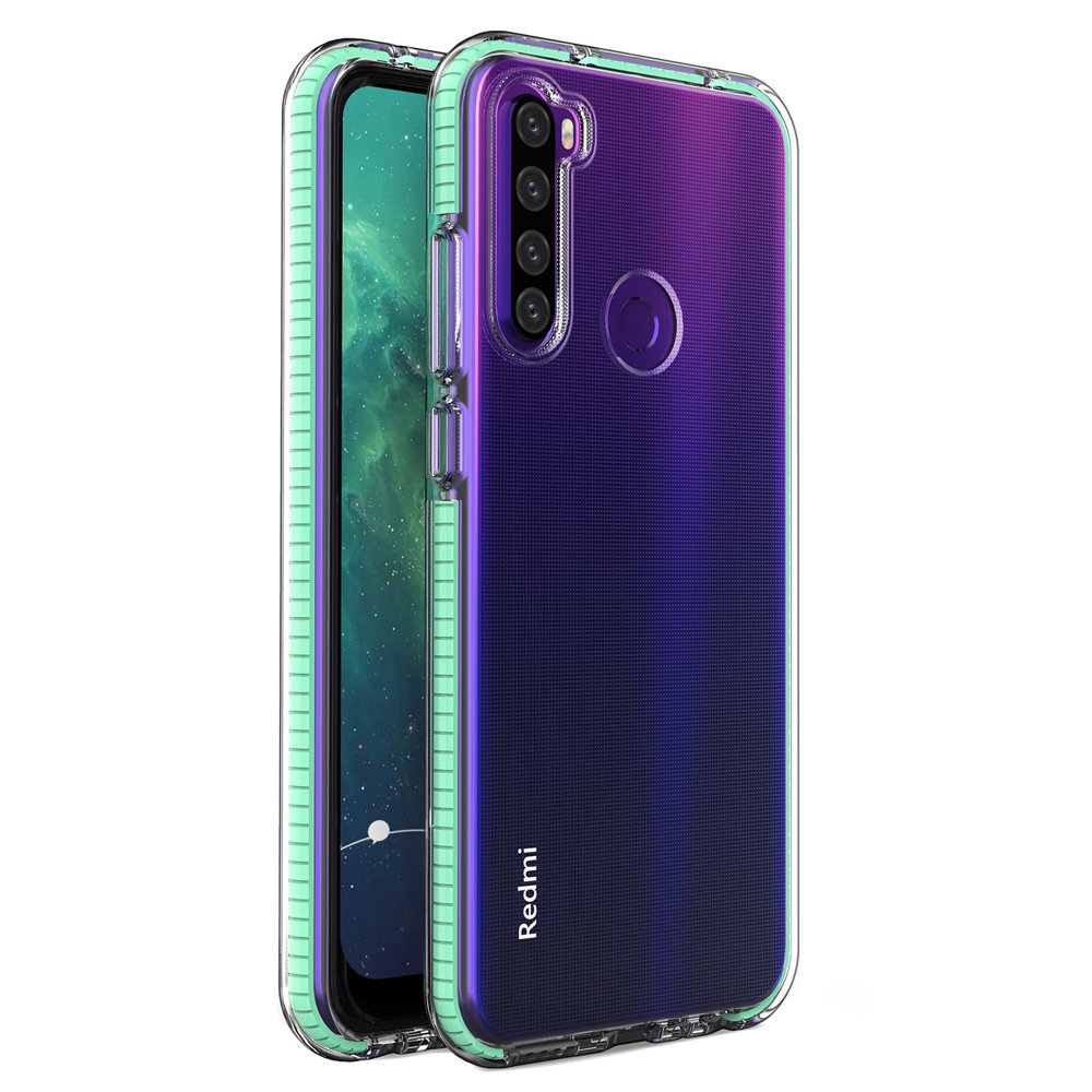 Transparentný kryt Spring Case 1mm mätový rám – Xiaomi Redmi Note 8T | Kryty na mobil Kryty na mobil | Transparentný kryt Spring Case 1mm mätový rám – Xiaomi Redmi Note 8T | Kryty na mobil
