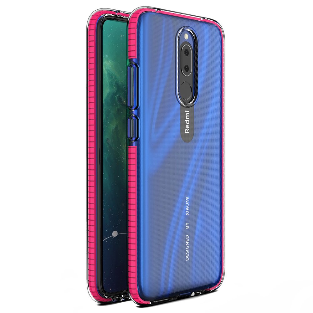 Transparentný kryt Spring Case 1mm ružový rám – Xiaomi Redmi 8 / Redmi 8A | Kryty na mobil Kryty na mobil | Transparentný kryt Spring Case 1mm ružový rám – Xiaomi Redmi 8 / Redmi 8A | Kryty na mobil