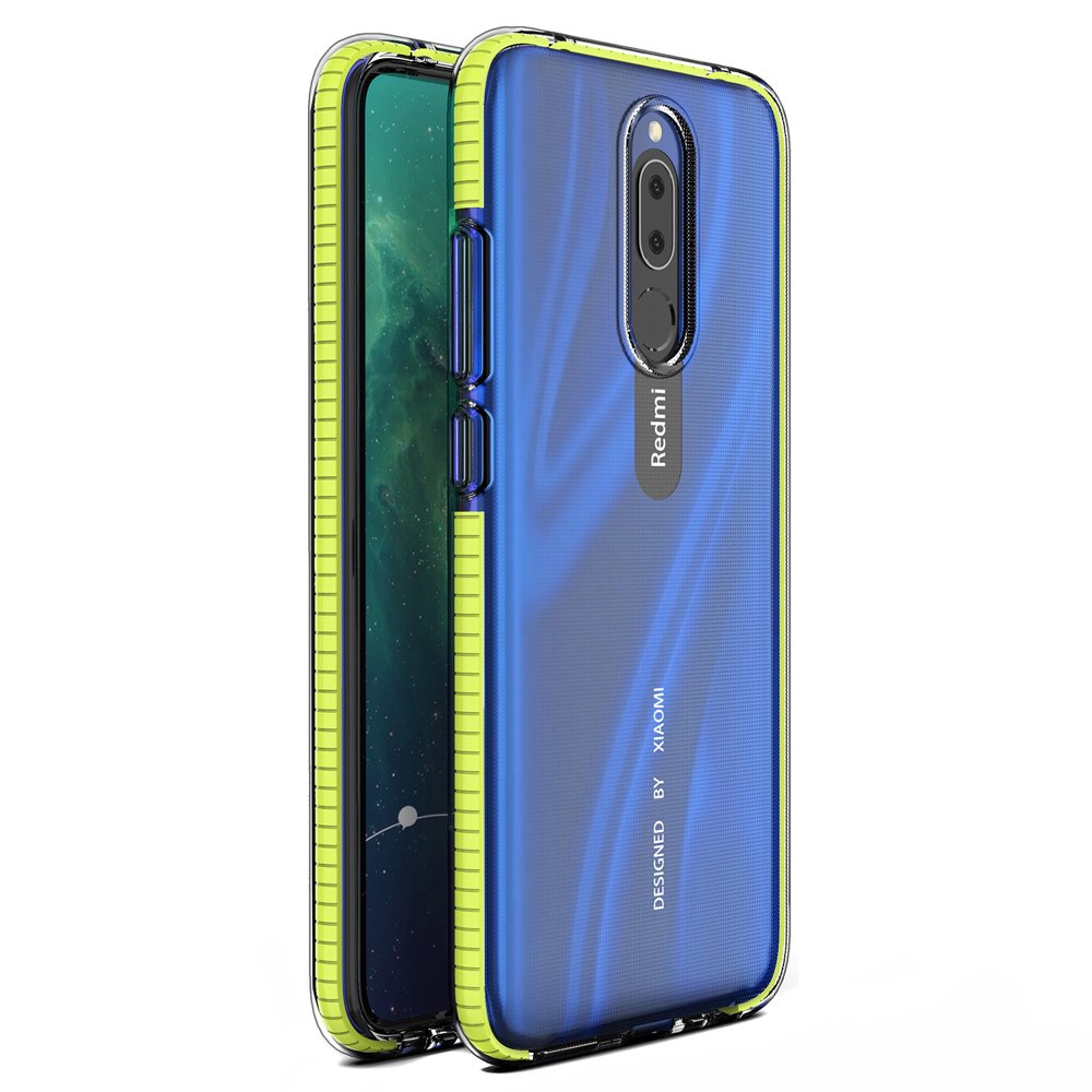 Transparentný kryt Spring Case 1mm žltý rám – Xiaomi Redmi 8 / Redmi 8A | Kryty na mobil Kryty na mobil | Transparentný kryt Spring Case 1mm žltý rám – Xiaomi Redmi 8 / Redmi 8A | Kryty na mobil