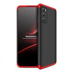 Kryty na mobil | Obojstranné puzdro 360 Full body protection červeno-čierne – Samsung Galaxy S20 | Kryty na mobil