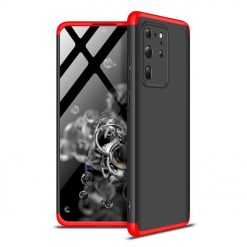 Kryty na mobil | Obojstranné puzdro 360 Full body protection čierno-červené – Samsung Galaxy S20 Ultra | Kryty na mobil