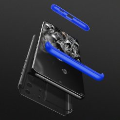 Kryty na mobil | Obojstranné puzdro 360 Full body protection čierno-modré – Samsung Galaxy S20 Ultra | Kryty na mobil