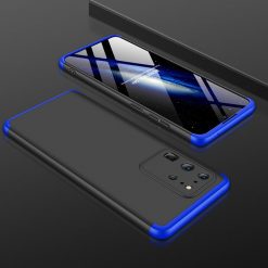 Kryty na mobil | Obojstranné puzdro 360 Full body protection čierno-modré – Samsung Galaxy S20 Ultra | Kryty na mobil
