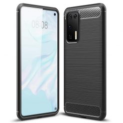 Kryty na mobil | Zadný kryt Carbon čierny – Huawei P40 Pro | Kryty na mobil