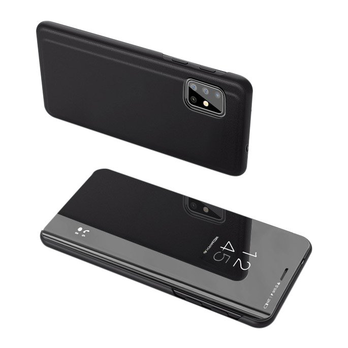 Priehľadný kryt Clear View Case čierny – Samsung Galaxy A51 | Kryty na mobil Kryty na mobil | Priehľadný kryt Clear View Case čierny – Samsung Galaxy A51 | Kryty na mobil