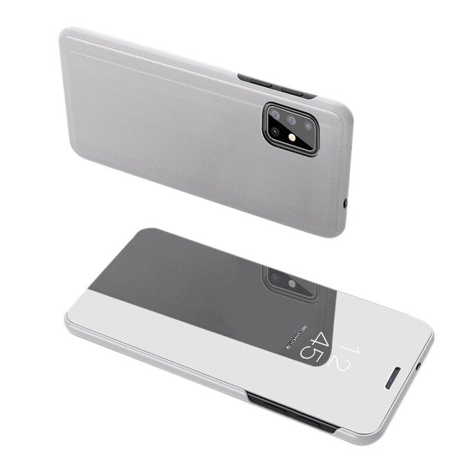 Priehľadný kryt Clear View Case strieborný – Samsung Galaxy S20 | Kryty na mobil Kryty na mobil | Priehľadný kryt Clear View Case strieborný – Samsung Galaxy S20 | Kryty na mobil