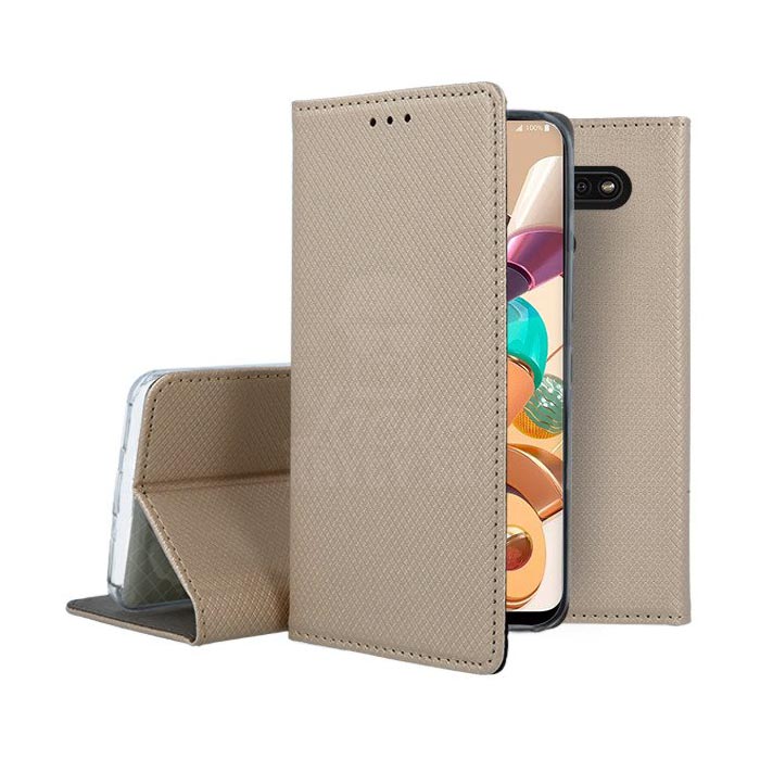 Knižkové puzdro Smart Case Book zlaté – LG K41S / LG K51S | Kryty na mobil Kryty na mobil | Knižkové puzdro Smart Case Book zlaté – LG K41S / LG K51S | Kryty na mobil