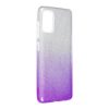 Kryty na mobil | Ligotavý Kryt Forcell Shining transparentno-modrý – Samsung Galaxy A41 | Kryty na mobil