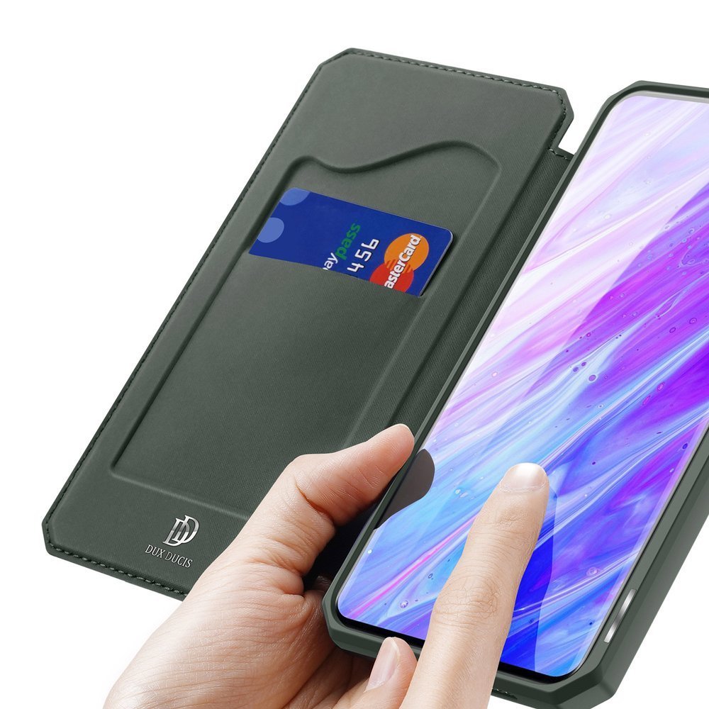 Peňaženkové puzdro Dux Ducis Skin X zelené – Samsung Galaxy S20 Plus (S20+) | Kryty na mobil Kryty na mobil | Peňaženkové puzdro Dux Ducis Skin X zelené – Samsung Galaxy S20 Plus (S20+) | Kryty na mobil
