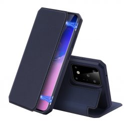 Kryty na mobil | Peňaženkové puzdro Dux Ducis Skin X modré – Samsung Galaxy S20 Ultra | Kryty na mobil