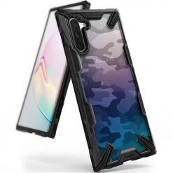 Kryty na mobil | Odolný kryt Ringke Fusion X maskáčovo-čierny – Samsung Galaxy Note 10 | Kryty na mobil