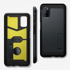 Kryty na mobil | Zadný kryt Spigen Tough Armor Metal Slate – Samsung Galaxy A41 | Kryty na mobil