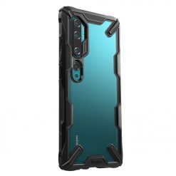 Kryty na mobil | Odolný kryt Ringke Fusion X transparentno-čierny – Xiaomi Mi Note 10 / Note 10 Pro | Kryty na mobil