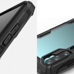 Kryty na mobil | Odolný kryt Ringke Fusion X transparentno-čierny – Xiaomi Mi Note 10 / Note 10 Pro | Kryty na mobil