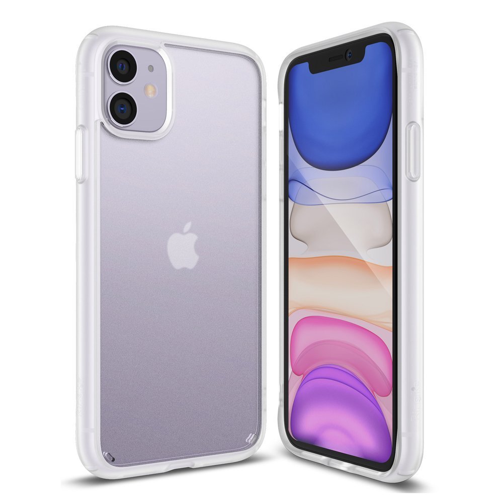 Odolný kryt Ringke Fusion Matte transparentno-biely – iPhone 11 | Kryty na mobil Kryty na mobil | Odolný kryt Ringke Fusion Matte transparentno-biely – iPhone 11 | Kryty na mobil