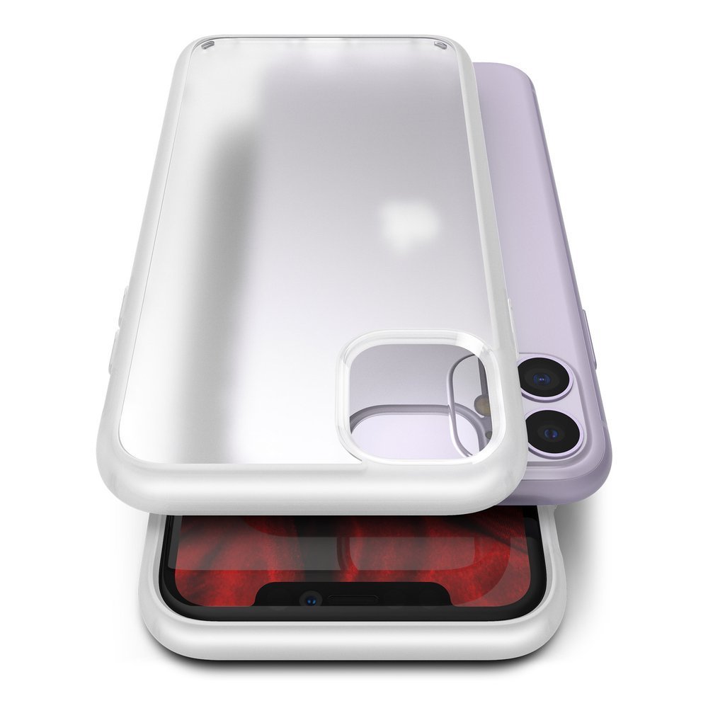 Odolný kryt Ringke Fusion Matte transparentno-biely – iPhone 11 | Kryty na mobil Kryty na mobil | Odolný kryt Ringke Fusion Matte transparentno-biely – iPhone 11 | Kryty na mobil