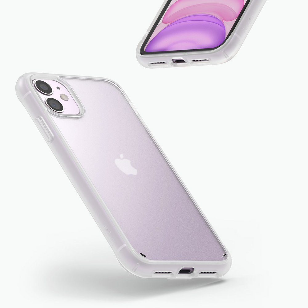 Odolný kryt Ringke Fusion Matte transparentno-biely – iPhone 11 | Kryty na mobil Kryty na mobil | Odolný kryt Ringke Fusion Matte transparentno-biely – iPhone 11 | Kryty na mobil