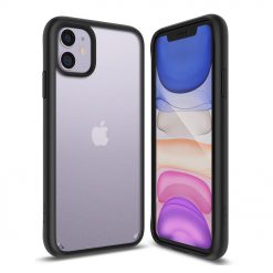 Kryty na mobil | Odolný kryt Ringke Fusion Matte transparentno-čierny – iPhone 11 | Kryty na mobil