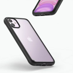 Kryty na mobil | Odolný kryt Ringke Fusion Matte transparentno-čierny – iPhone 11 | Kryty na mobil