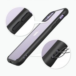 Kryty na mobil | Odolný kryt Ringke Fusion Matte transparentno-čierny – iPhone 11 | Kryty na mobil