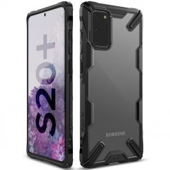 Kryty na mobil | Odolný kryt Ringke Fusion X transparentno-čierny – Samsung Galaxy S20 Plus (S20+) | Kryty na mobil
